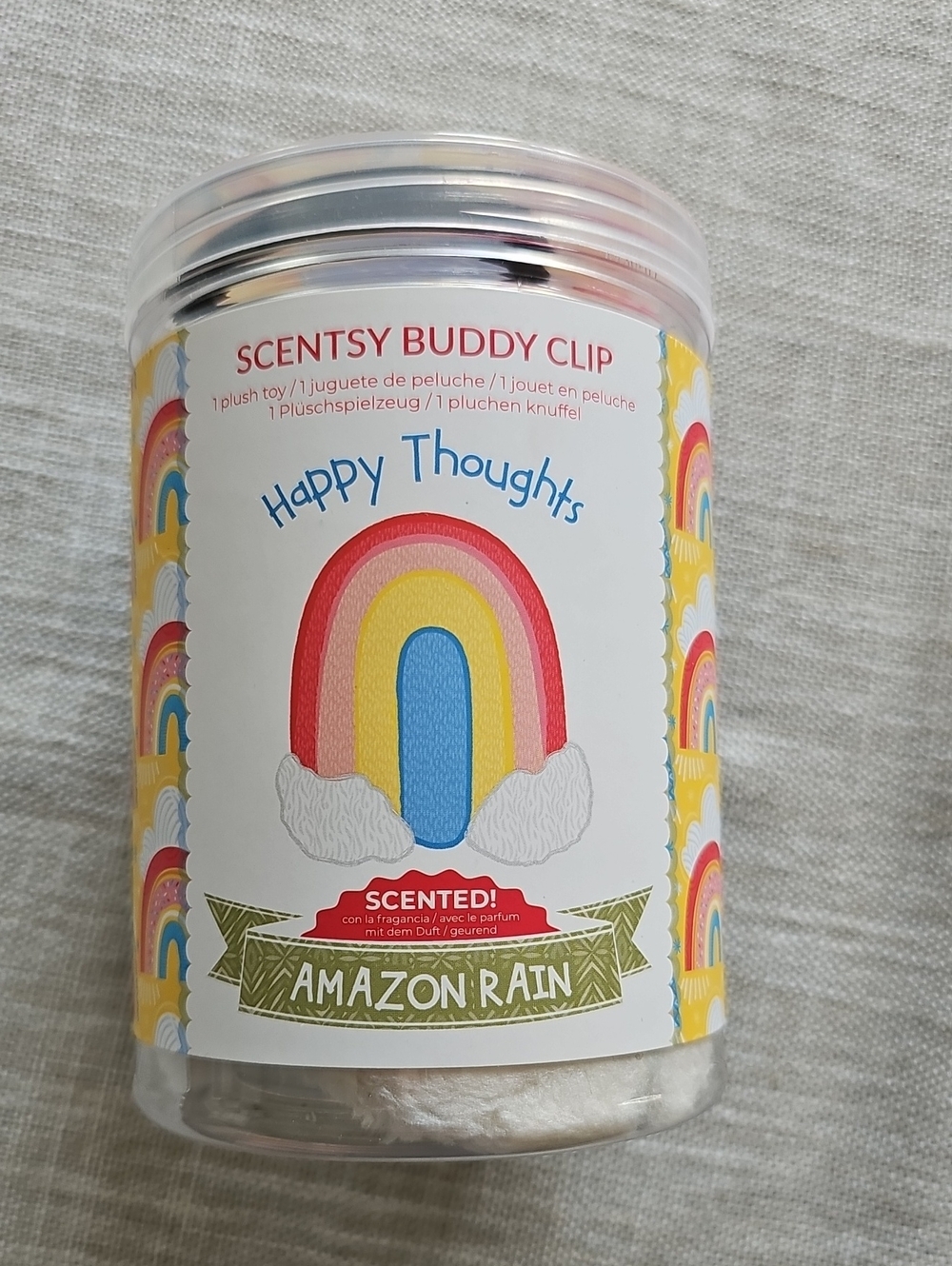 Scentsy Buddy Clip Happy Thoughts Rainbow